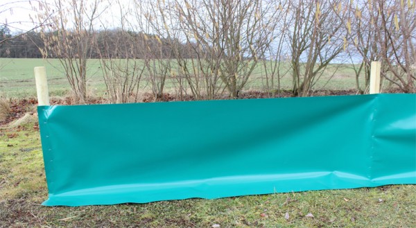 Reptilienschutzzaun 60 cm für Holzpfosten & Tackernägel
