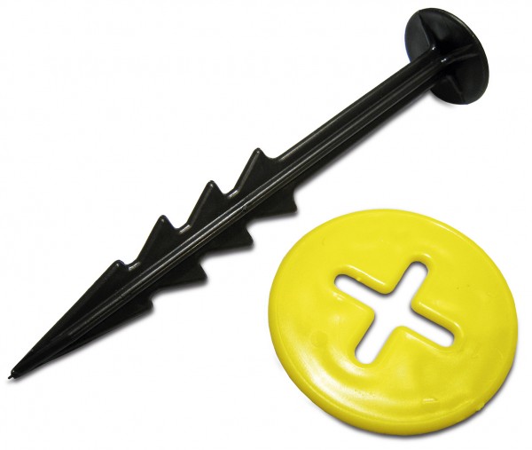 Erdnagel mit Nagelscheibe für Bodengewebe