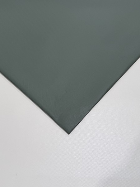 PVC matt mit Canvas-Maserung mit Saum und ohne Ösen, Scandinavian Green