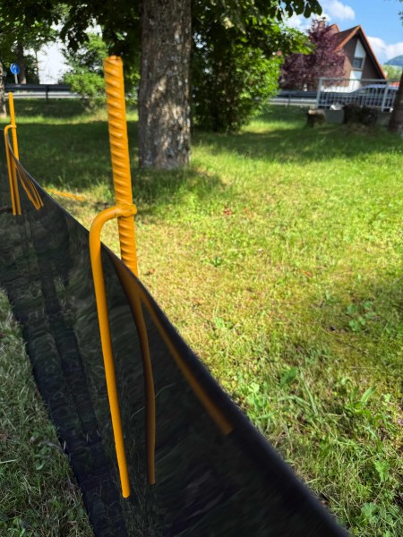 HDPE-Zauneisen GTH-H-E 110cm gelb