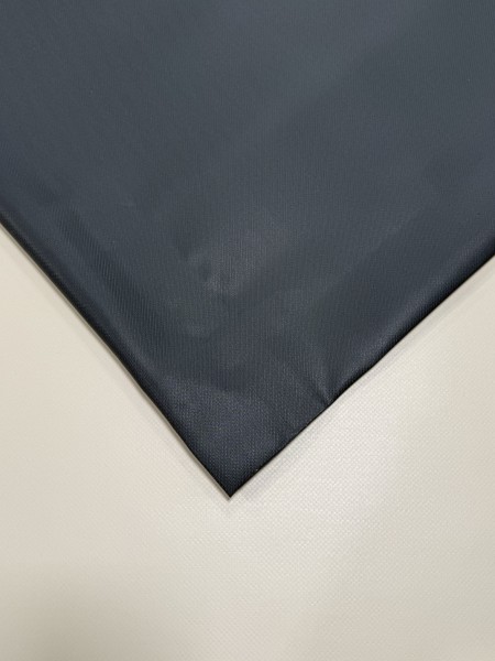 PVC matt mit Canvas-Maserung mit Saum und ohne Ösen, Cool Anthracite