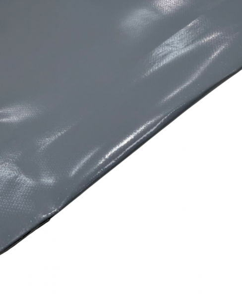 ohne Saum und ohne Ösen, staubgrau