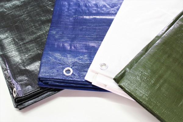 Bauzaunplane 160g/m² 1,76m x 3,41m in grün, schwarz und weiß