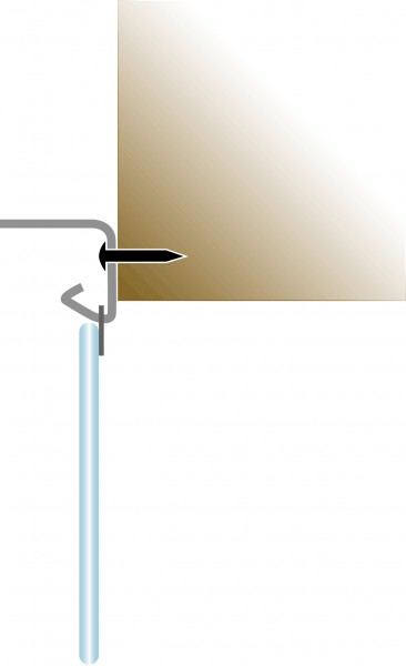 PVC Lamellenvorhang transparent im Set