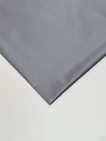 PVC matt mit Saum und ohne Ösen, steingrau