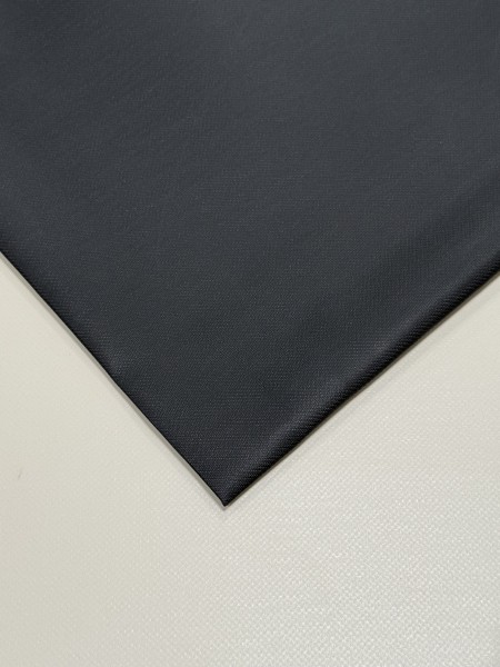 PVC matt mit Canvas-Maserung mit Saum und ohne Ösen, Midnight Black