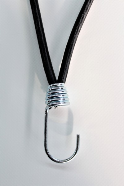 Expanderschlinge mit Spiralhaken schwarz