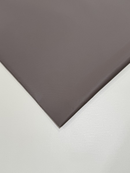 PVC matt mit Canvas-Maserung mit Saum und ohne Ösen, Raw Taupe